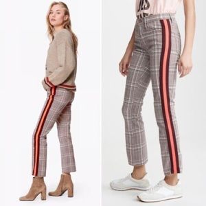 Mother Denim insider ankle plaid pants size 30